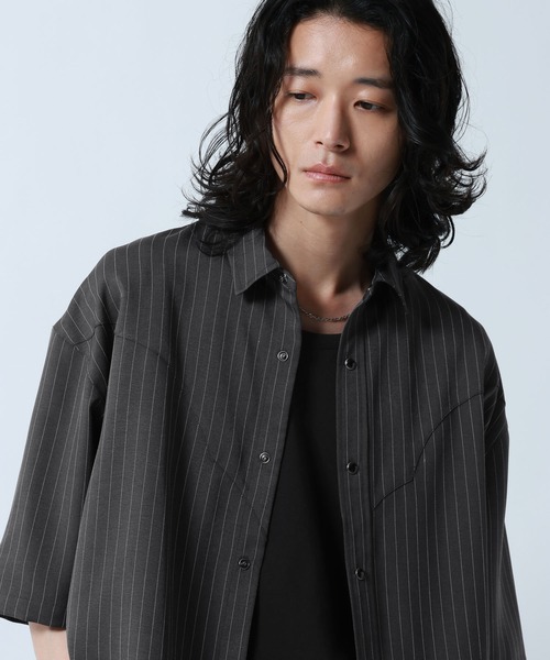 RAGEBLUE(レイジブルー)の「Pin Stripe Western Shirts/ピンストライプ/ウエスタンシャツ(シャツ/ブラウス・メンズ・グレー/ホワイト/ブラック・MEDIUM/LARGE)」の22枚目の写真