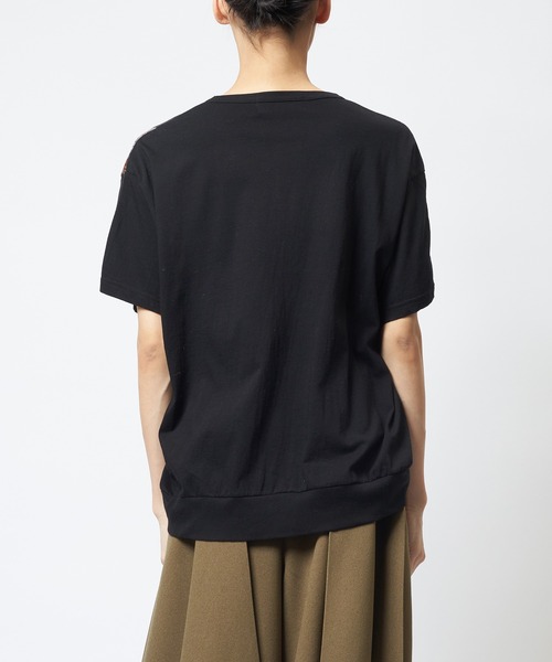 gomme(ゴム)の「ロンドンシャーリングT(Tシャツ/カットソー・レディース・ブラック/ホワイト・MEDIUM)」の16枚目の写真