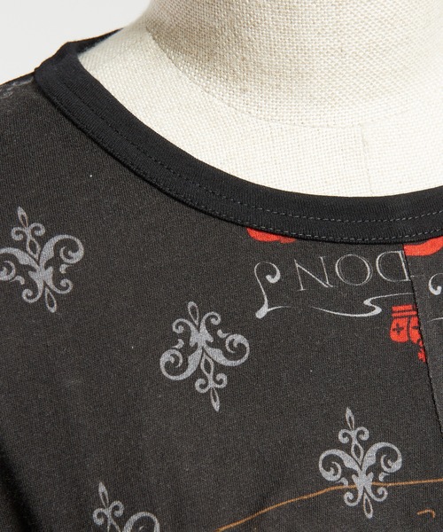 gomme(ゴム)の「ロンドンシャーリングT(Tシャツ/カットソー・レディース・ブラック/ホワイト・MEDIUM)」の21枚目の写真