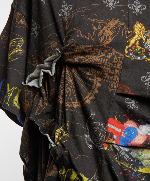 gomme(ゴム)の「ロンドンシャーリングT(Tシャツ/カットソー・レディース・ブラック/ホワイト・MEDIUM)」の22枚目の写真