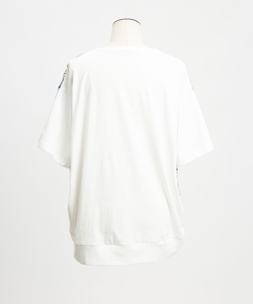 gomme(ゴム)の「ロンドンシャーリングT(Tシャツ/カットソー・レディース・ブラック/ホワイト・MEDIUM)」の3枚目の写真