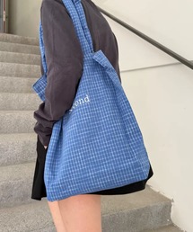 Vipoa | Second logo check tote bag(トートバッグ)