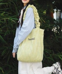 Second logo check tote bag