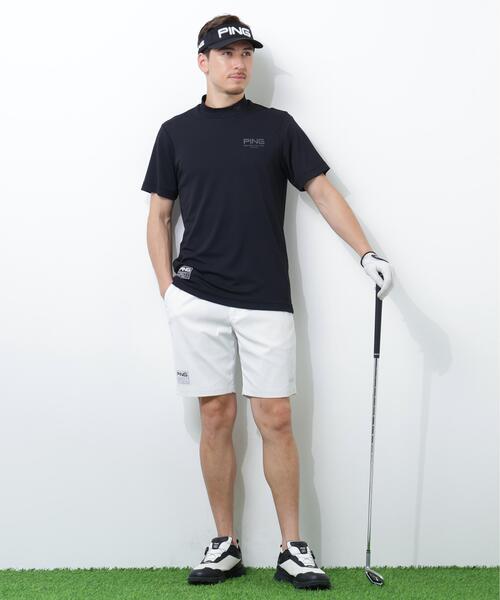 PING（ピン）の「【PING APPAREL】スーパーシェルター06半袖ハイネックシャツ ＜GOLD＞ (MENS)（Tシャツ/カットソー・メンズ・ホワイト/ブラック/ベージュ・LL/L/LL1/M/S）」の4枚目の写真