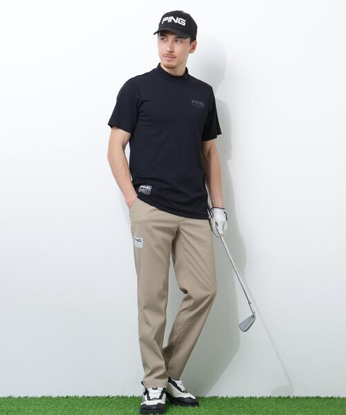PING（ピン）の「【PING APPAREL】スーパーシェルター06半袖ハイネックシャツ ＜GOLD＞ (MENS)（Tシャツ/カットソー・メンズ・ホワイト/ブラック/ベージュ・LL/L/LL1/M/S）」の5枚目の写真