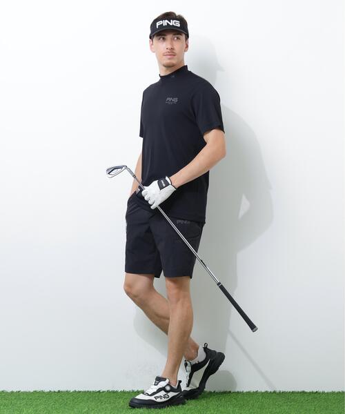 PING（ピン）の「【PING APPAREL】スーパーシェルター06半袖ハイネックシャツ ＜GOLD＞ (MENS)（Tシャツ/カットソー・メンズ・ホワイト/ブラック/ベージュ・LL/L/LL1/M/S）」の6枚目の写真