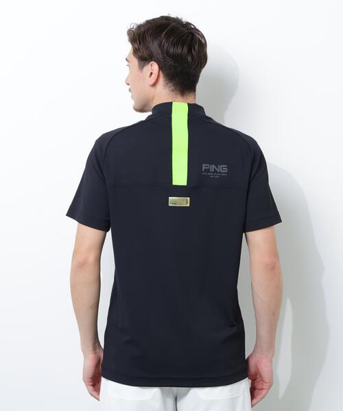 PING（ピン）の「【PING APPAREL】スーパーシェルター06半袖ハイネックシャツ ＜GOLD＞ (MENS)（Tシャツ/カットソー・メンズ・ホワイト/ブラック/ベージュ・LL/L/LL1/M/S）」の8枚目の写真
