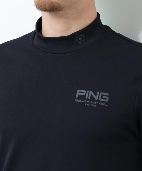 PING（ピン）の「【PING APPAREL】スーパーシェルター06半袖ハイネックシャツ ＜GOLD＞ (MENS)（Tシャツ/カットソー・メンズ・ホワイト/ブラック/ベージュ・LL/L/LL1/M/S）」の9枚目の写真