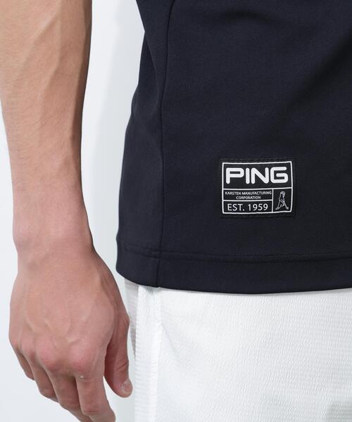 PING（ピン）の「【PING APPAREL】スーパーシェルター06半袖ハイネックシャツ ＜GOLD＞ (MENS)（Tシャツ/カットソー・メンズ・ホワイト/ブラック/ベージュ・LL/L/LL1/M/S）」の11枚目の写真