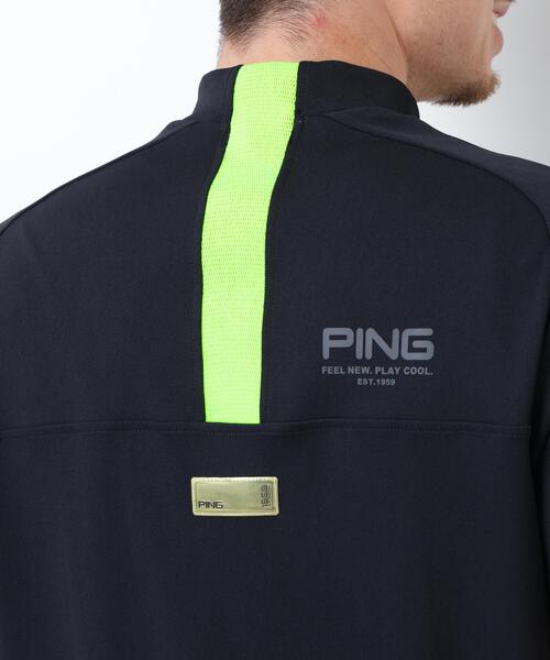 PING（ピン）の「【PING APPAREL】スーパーシェルター06半袖ハイネックシャツ ＜GOLD＞ (MENS)（Tシャツ/カットソー・メンズ・ホワイト/ブラック/ベージュ・LL/L/LL1/M/S）」の12枚目の写真