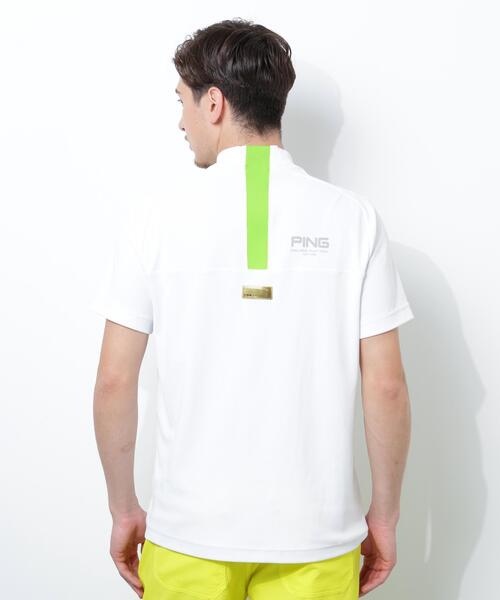 PING（ピン）の「【PING APPAREL】スーパーシェルター06半袖ハイネックシャツ ＜GOLD＞ (MENS)（Tシャツ/カットソー・メンズ・ホワイト/ブラック/ベージュ・LL/L/LL1/M/S）」の16枚目の写真