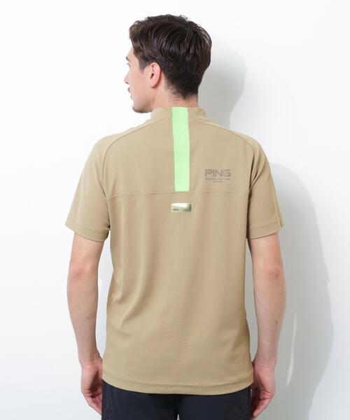 PING（ピン）の「【PING APPAREL】スーパーシェルター06半袖ハイネックシャツ ＜GOLD＞ (MENS)（Tシャツ/カットソー・メンズ・ホワイト/ブラック/ベージュ・LL/L/LL1/M/S）」の21枚目の写真