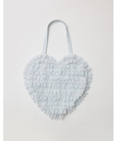 mellfy memory（メルフィーメモリー）の「Tiered sweet love heart tote bag（トートバッグ・レディース・ホワイト/ブルー/ピンク・FREE）」の10枚目の写真