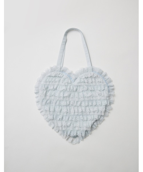 mellfy memory（メルフィーメモリー）の「Tiered sweet love heart tote bag（トートバッグ・レディース・ホワイト/ブルー/ピンク・FREE）」の13枚目の写真