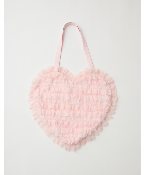 mellfy memory（メルフィーメモリー）の「Tiered sweet love heart tote bag（トートバッグ・レディース・ホワイト/ブルー/ピンク・FREE）」の14枚目の写真