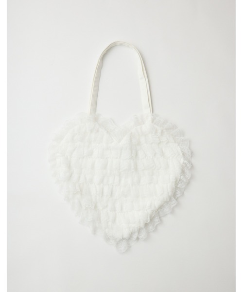 mellfy memory（メルフィーメモリー）の「Tiered sweet love heart tote bag（トートバッグ・レディース・ホワイト/ブルー/ピンク・FREE）」の17枚目の写真