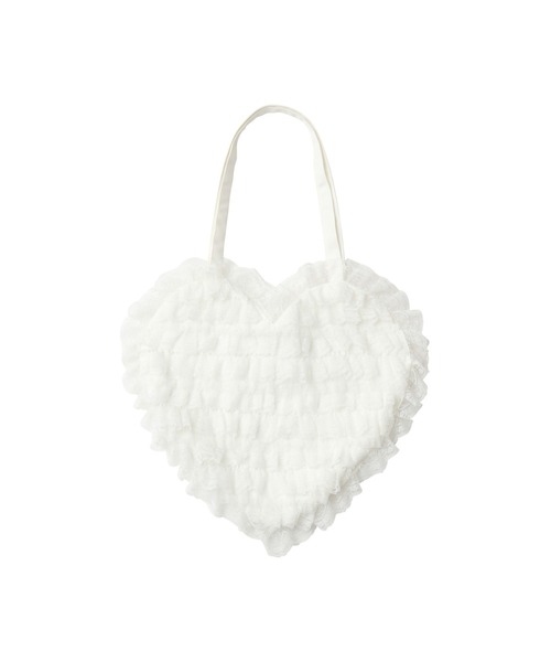 mellfy memory（メルフィーメモリー）の「Tiered sweet love heart tote bag（トートバッグ・レディース・ホワイト/ブルー/ピンク・FREE）」の22枚目の写真