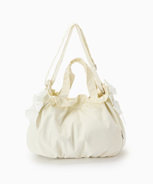 Casselini(キャセリーニ)の「Casselini(キャセリーニ)ビッグサイドリボンBAG(トートバッグ・レディース・ブルー/ブラック/シルバー/アイボリー・FREE)」の12枚目の写真