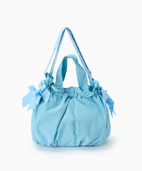 Casselini(キャセリーニ)の「Casselini(キャセリーニ)ビッグサイドリボンBAG(トートバッグ・レディース・ブルー/ブラック/シルバー/アイボリー・FREE)」の13枚目の写真