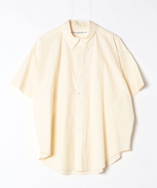THE SHINZONE(ザ シンゾーン)の「HALF SLEEVE DADDY SHIRT 25MMSBL06(シャツ/ブラウス・レディース・ホワイト/イエロー/ブルー・FREE)」の7枚目の写真