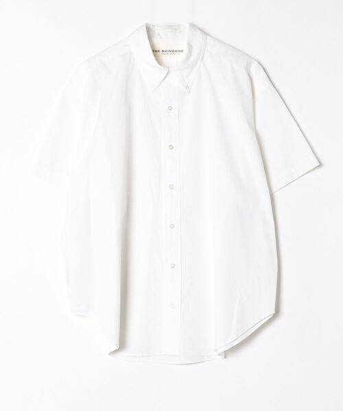 THE SHINZONE(ザ シンゾーン)の「HALF SLEEVE DADDY SHIRT 25MMSBL06(シャツ/ブラウス・レディース・ホワイト/イエロー/ブルー・FREE)」の5枚目の写真