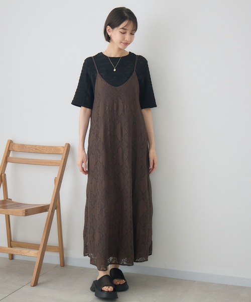 KATHARINE ROSS（キャサリンロス）の「ジャガードトップス/シアージャガードプルオーバー（Tシャツ/カットソー・レディース・アイボリー/ブラック・FREE）」の3枚目の写真