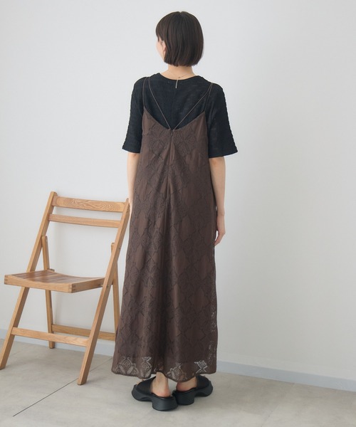 KATHARINE ROSS（キャサリンロス）の「ジャガードトップス/シアージャガードプルオーバー（Tシャツ/カットソー・レディース・アイボリー/ブラック・FREE）」の6枚目の写真