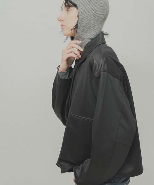 WHYTO.(ホワイト)の「「WHYTO. / ホワイト」leather like shirt jacket(シャツ/ブラウス・レディース・ブラウン/ブラック・36/38)」の6枚目の写真