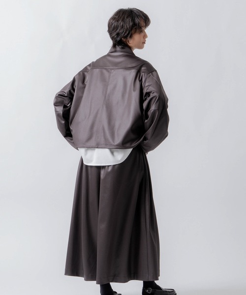 WHYTO.(ホワイト)の「「WHYTO. / ホワイト」leather like shirt jacket(シャツ/ブラウス・レディース・ブラウン/ブラック・36/38)」の13枚目の写真