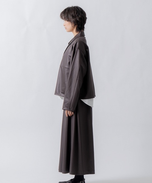 WHYTO.(ホワイト)の「「WHYTO. / ホワイト」leather like shirt jacket(シャツ/ブラウス・レディース・ブラウン/ブラック・36/38)」の16枚目の写真