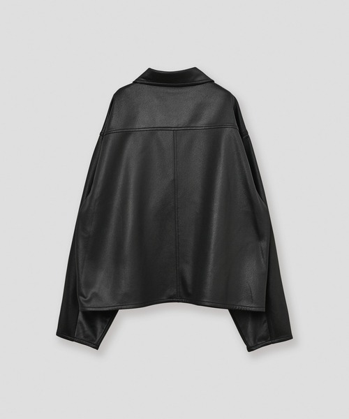 WHYTO.(ホワイト)の「「WHYTO. / ホワイト」leather like shirt jacket(シャツ/ブラウス・レディース・ブラウン/ブラック・36/38)」の20枚目の写真