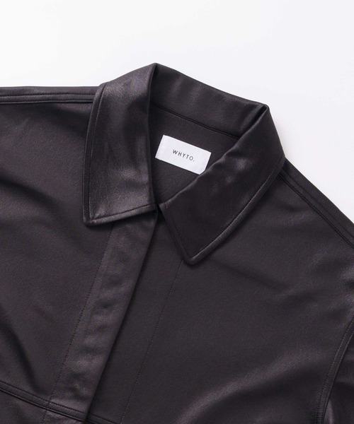 WHYTO.(ホワイト)の「「WHYTO. / ホワイト」leather like shirt jacket(シャツ/ブラウス・レディース・ブラウン/ブラック・36/38)」の21枚目の写真