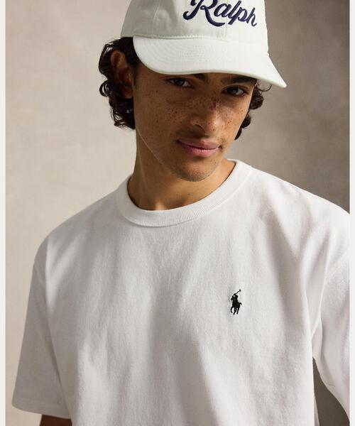 POLO RALPH LAUREN(ポロ ラルフ ローレン)の「リラックス フィット ジャージー クルーネック Tシャツ(Tシャツ/カットソー・メンズ・ホワイト・L/M/S/XS)」の5枚目の写真