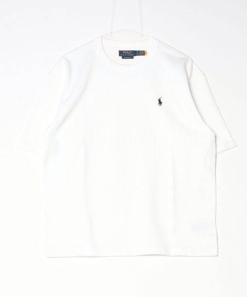 POLO RALPH LAUREN(ポロ ラルフ ローレン)の「リラックス フィット ジャージー クルーネック Tシャツ(Tシャツ/カットソー・メンズ・ホワイト・L/M/S/XS)」の6枚目の写真