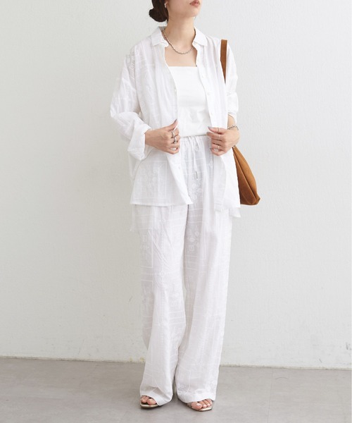 LARUTA(ラルータ)の「【LARUTA】パネル刺繍イージーパンツ(その他パンツ・レディース・ブラック/ブラウン/アイボリー・MEDIUM/LARGE)」の8枚目の写真