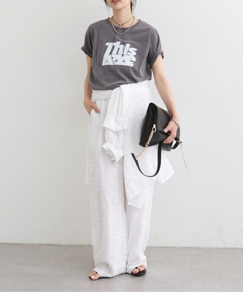 LARUTA(ラルータ)の「【LARUTA】パネル刺繍イージーパンツ(その他パンツ・レディース・ブラック/ブラウン/アイボリー・MEDIUM/LARGE)」の9枚目の写真