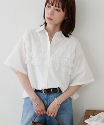 【WEB限定】マルチフリルレギュラーカラーシャツ