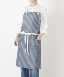212 KITCHEN STORE（トゥワントゥキッチンストア）の「綿麻 ストライプ エプロン NV（エプロン）」