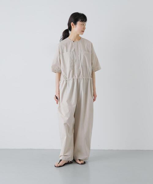 かぐれ（カグレ）の「『2サイズ展開』ワイドオールインワン（つなぎ/オールインワン・レディース・チャコールグレー/ライトベージュ・0/1）」の13枚目の写真