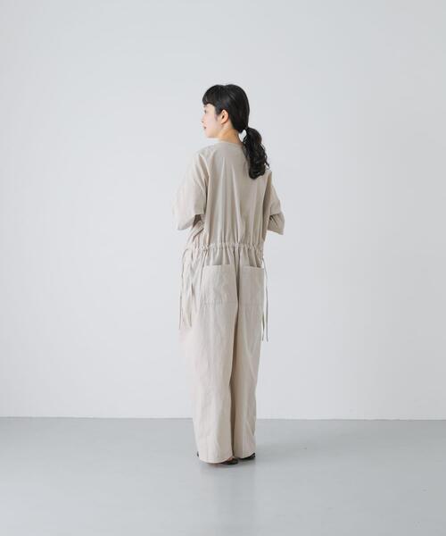 かぐれ（カグレ）の「『2サイズ展開』ワイドオールインワン（つなぎ/オールインワン・レディース・チャコールグレー/ライトベージュ・0/1）」の17枚目の写真