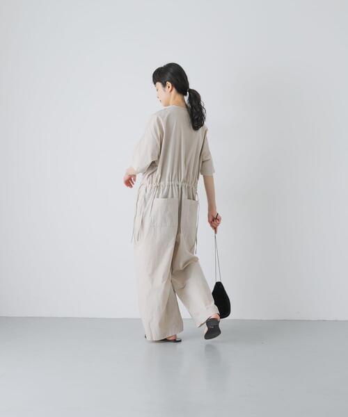 かぐれ（カグレ）の「『2サイズ展開』ワイドオールインワン（つなぎ/オールインワン・レディース・チャコールグレー/ライトベージュ・0/1）」の18枚目の写真