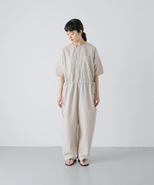 かぐれ（カグレ）の「『2サイズ展開』ワイドオールインワン（つなぎ/オールインワン・レディース・チャコールグレー/ライトベージュ・0/1）」の19枚目の写真