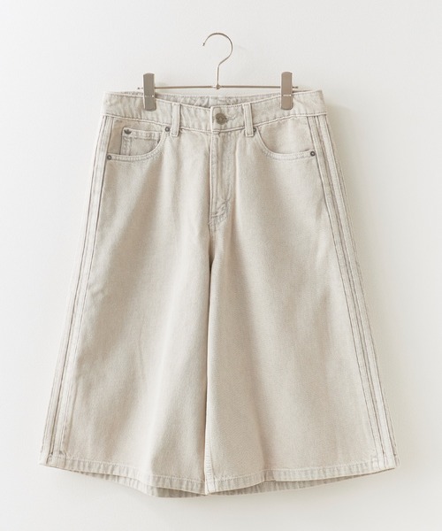 adidas(アディダス)の「adidas/アディダス FIREBIRD MID RISE DENIM JORTS ファイヤーバード ミッドライズ デニム ショートパンツ ハーフパンツ サイドラインパンツ 秋 秋服 2026年秋冬(デニムパンツ・メンズ・グレー・S/M/L/XS)」の22枚目の写真