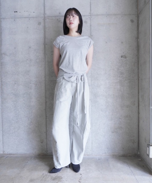 LCDC TM(エルシーディーシーティーエム)の「STRING DETAIL HOODED TOP(Tシャツ/カットソー・レディース・グレー・S/M)」の11枚目の写真