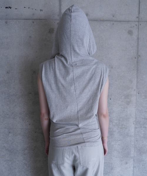LCDC TM(エルシーディーシーティーエム)の「STRING DETAIL HOODED TOP(Tシャツ/カットソー・レディース・グレー・S/M)」の15枚目の写真