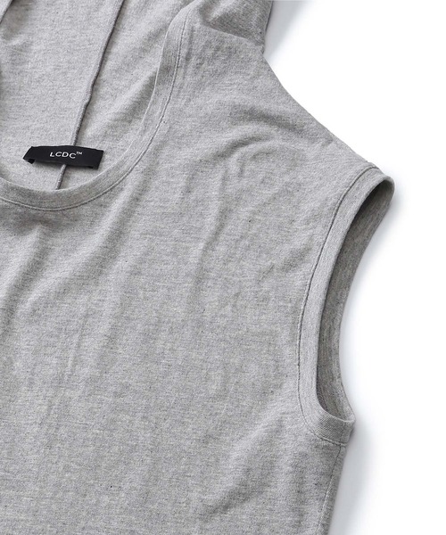 LCDC TM(エルシーディーシーティーエム)の「STRING DETAIL HOODED TOP(Tシャツ/カットソー・レディース・グレー・S/M)」の21枚目の写真