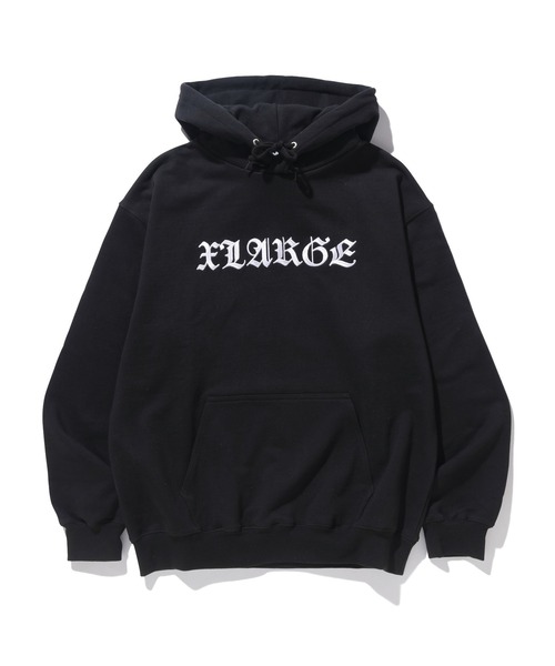 ヴィンテージ  オールドイングリッシュフォントパーカービックサイズ ブランド古着】プルオーバーパーカー（パーカー）｜XLARGE（エクストラ