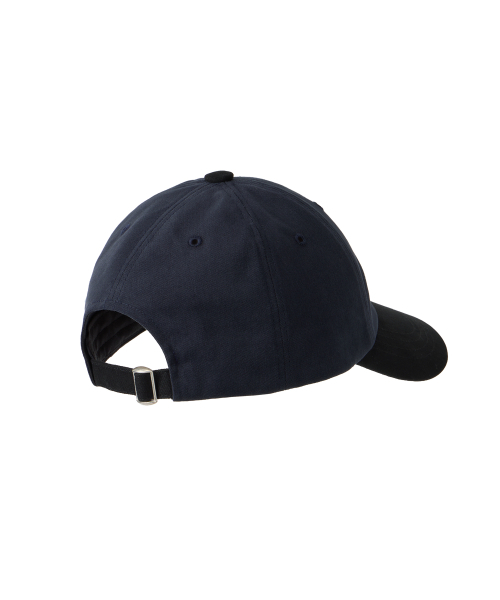 WOOALONG(ウアロン)の「Contrast lettering ball cap - NAVY(キャップ・レディース・ネイビー・FREE)」の3枚目の写真