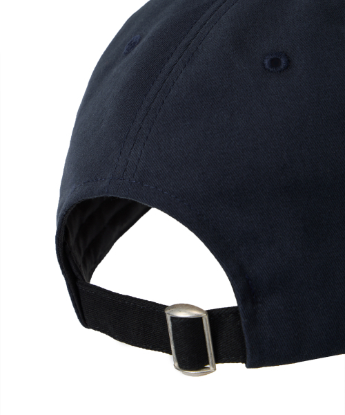 WOOALONG(ウアロン)の「Contrast lettering ball cap - NAVY(キャップ・レディース・ネイビー・FREE)」の5枚目の写真