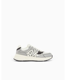ARMANI EXCHANGE | 【A|X アルマーニ エクスチェンジ】<ZOZO限定>3Dロゴ ミックスマテリアル レースアップスニーカー(スニーカー)